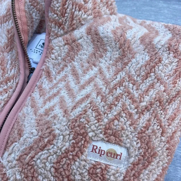 Rip Curl Drifter Polar Fleece, pink chevron - Picture 9 of 11